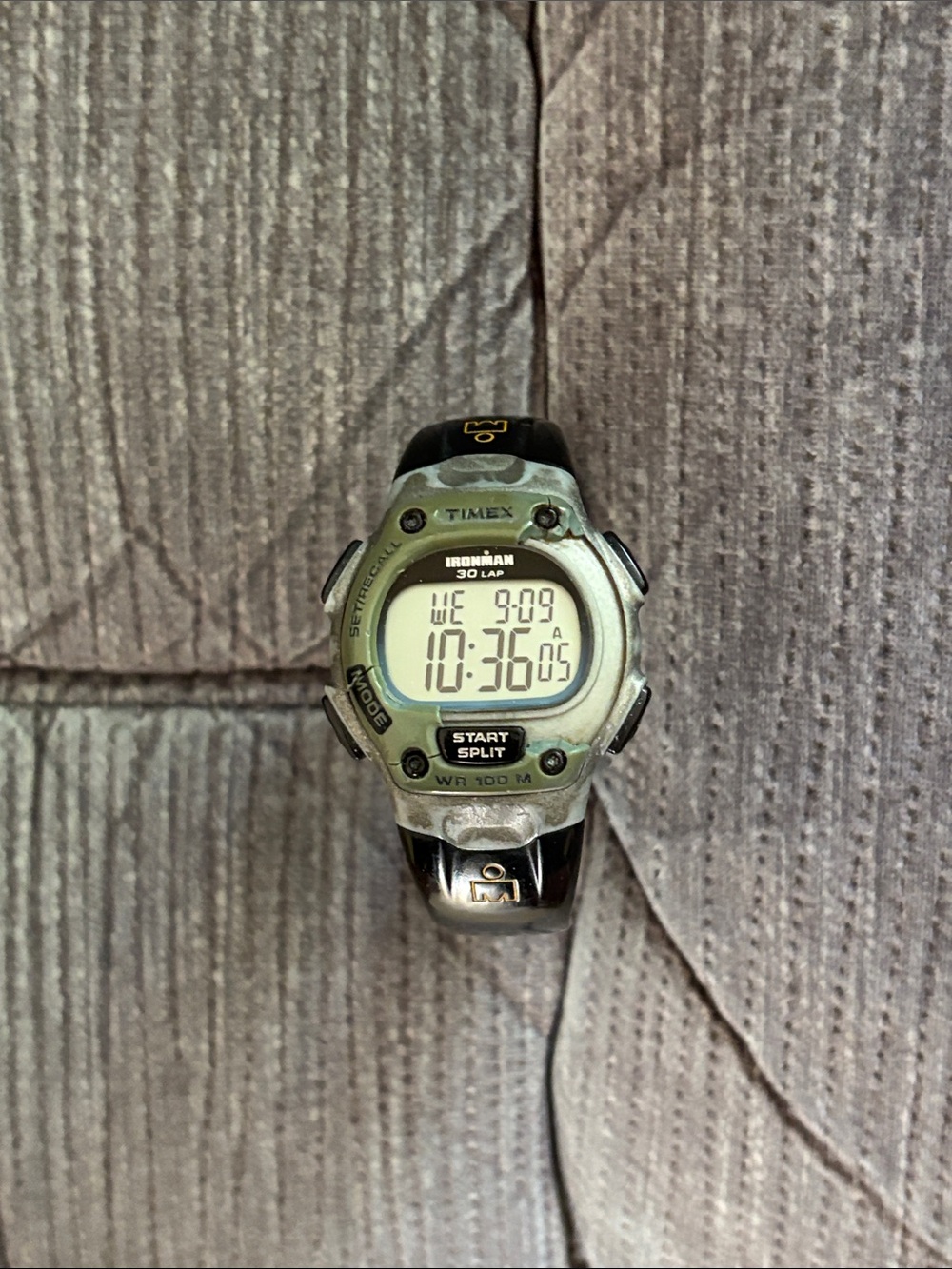 Mens Timex Ironman Digital Watch - Black and Silver
